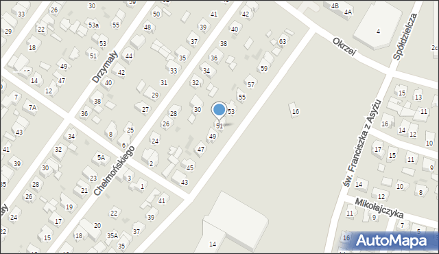 Leszno, Szczepanowskiego Stanisława, 51, mapa Leszno