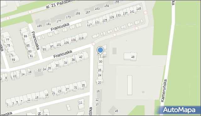 Leszno, Szwedzka, 32, mapa Leszno