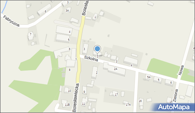 Leszno Górne, Szkolna, 1, mapa Leszno Górne