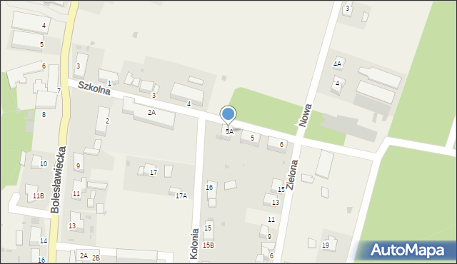 Leszno Górne, Szkolna, 5A, mapa Leszno Górne