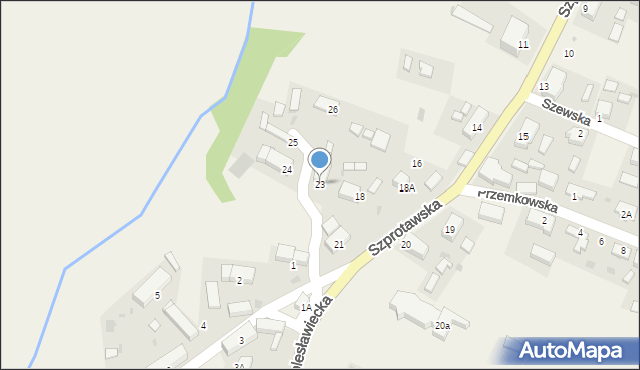 Leszno Górne, Szprotawska, 23, mapa Leszno Górne