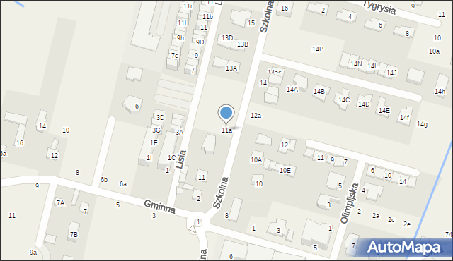 Lesznowola, Szkolna, 11a, mapa Lesznowola