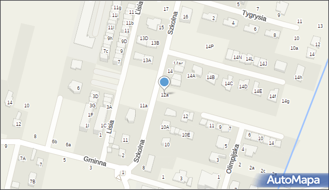 Lesznowola, Szkolna, 12a, mapa Lesznowola