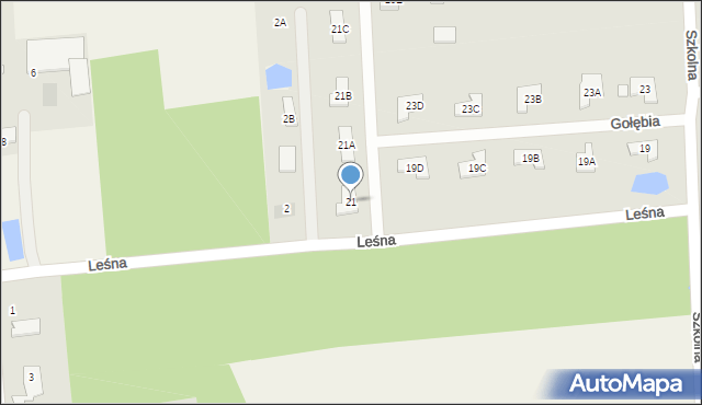 Lesznowola, Szkolna, 21, mapa Lesznowola