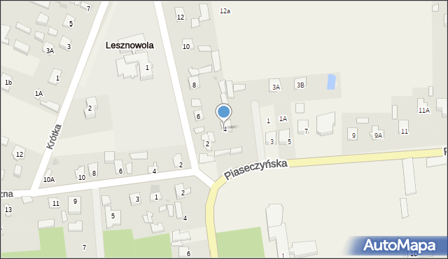 Lesznowola, Szkolna, 4, mapa Lesznowola