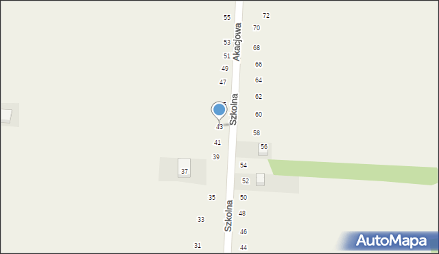 Lgota-Mokrzesz, Szkolna, 43, mapa Lgota-Mokrzesz