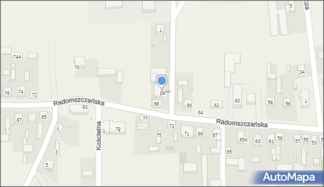 Lgota Wielka, Szkolna, 1A, mapa Lgota Wielka