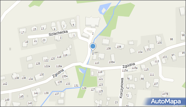 Libertów, Szlachecka, 4, mapa Libertów