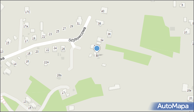 Libiąż, Szybowcowa, 30, mapa Libiąż