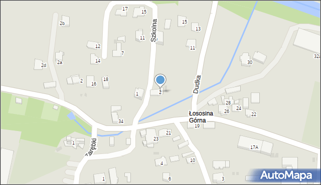 Limanowa, Szkolna, 2, mapa Limanowa