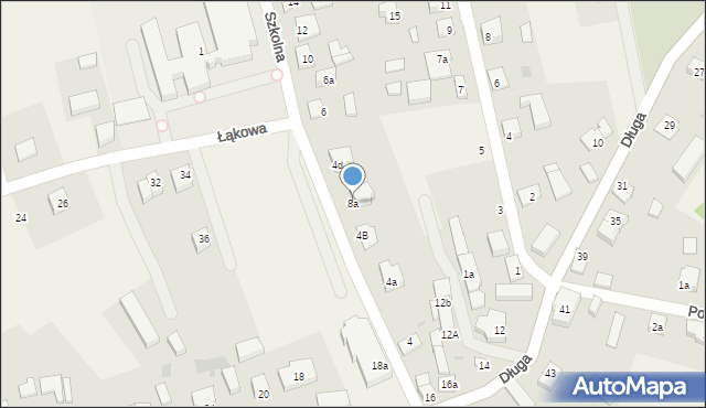 Linia, Szkolna, 8a, mapa Linia