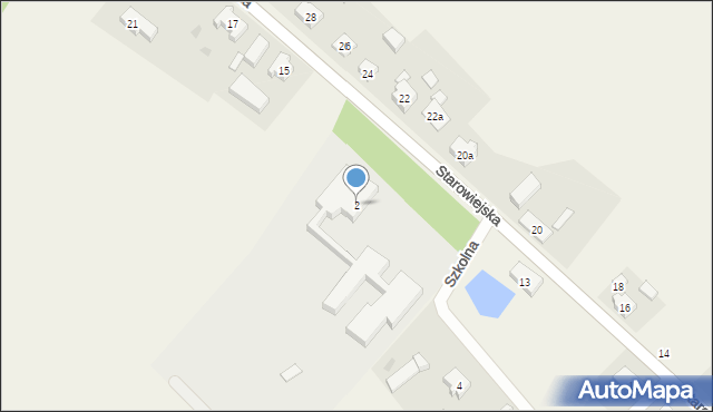 Liniewo, Szkolna, 2, mapa Liniewo