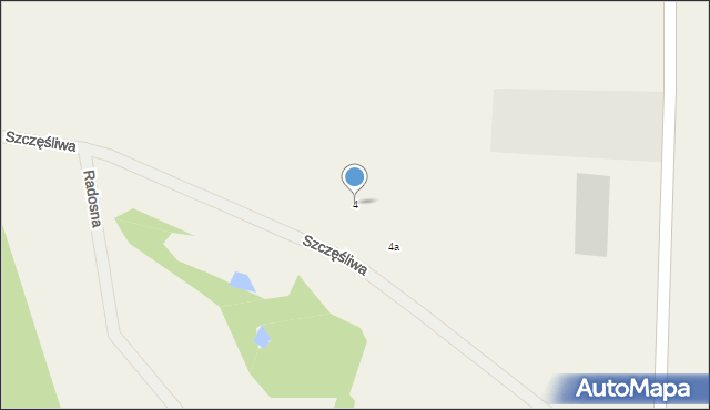 Linowiec, Szczęśliwa, 4, mapa Linowiec