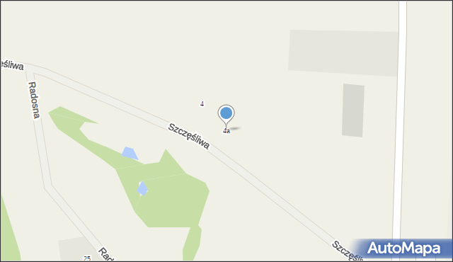 Linowiec, Szczęśliwa, 4a, mapa Linowiec