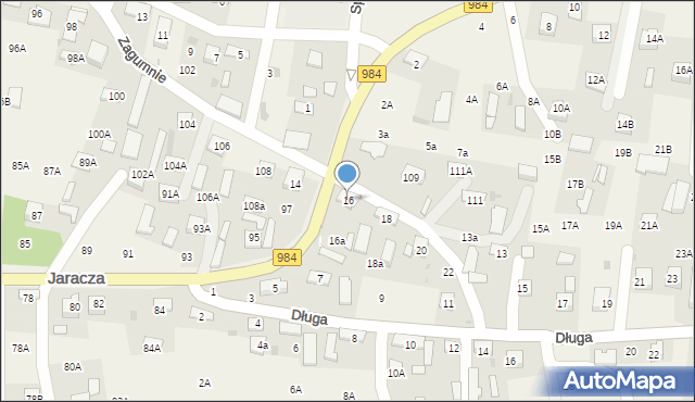 Lisia Góra, Szkolna, 16, mapa Lisia Góra