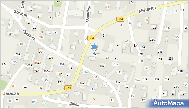 Lisia Góra, Szkolna, 3a, mapa Lisia Góra