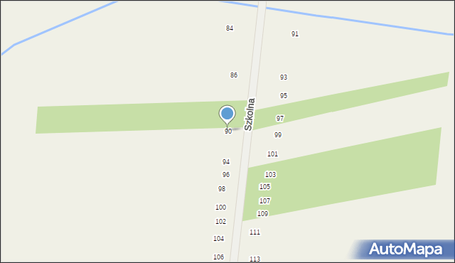 Liszki, Szkolna, 90, mapa Liszki