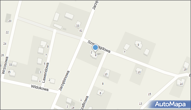 Lniska, Szmaragdowa, 4, mapa Lniska