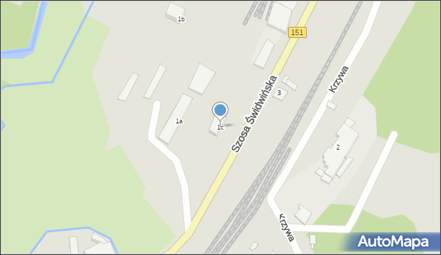 Łobez, Szosa Świdwińska, 1c, mapa Łobez