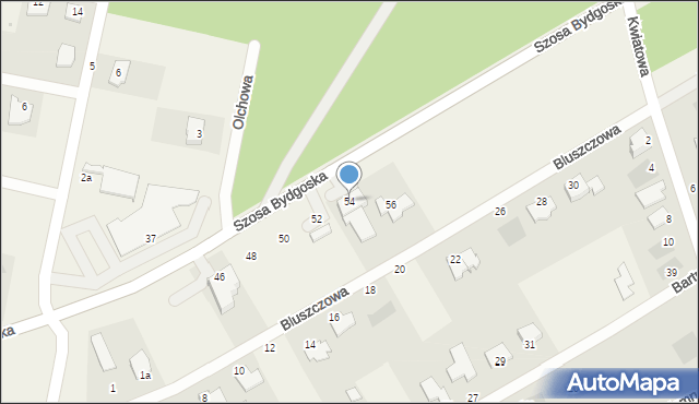 Łochowo, Szosa Bydgoska, 54, mapa Łochowo