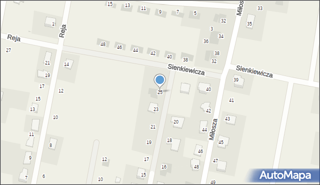 Łochowo, Szymborskiej Wisławy, 25, mapa Łochowo