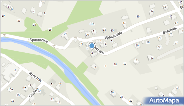 Łodygowice, Szarotek, 4, mapa Łodygowice