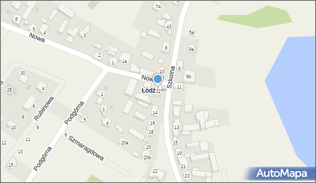 Łódź, Szkolna, 12, mapa Łodzi