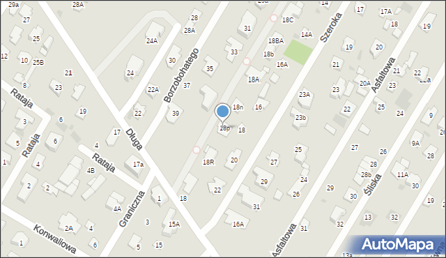 Łomianki, Szeroka, 18f, mapa Łomianki