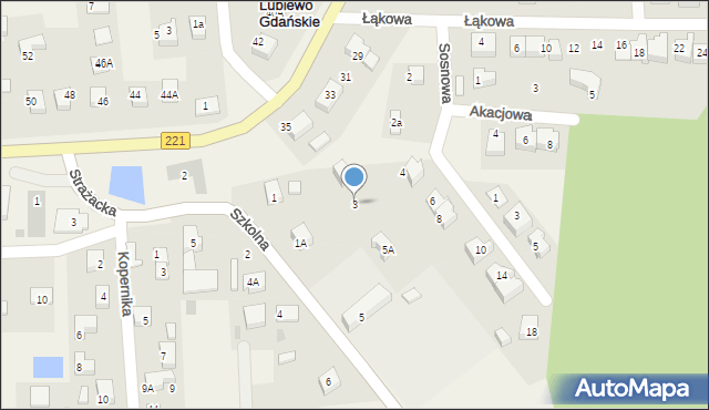 Lublewo Gdańskie, Szkolna, 3, mapa Lublewo Gdańskie