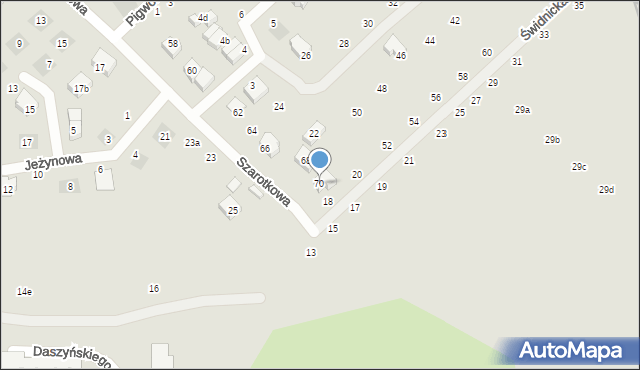 Lublin, Szarotkowa, 70, mapa Lublina