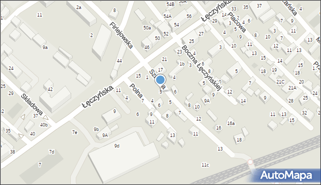 Lublin, Szklana, 3, mapa Lublina