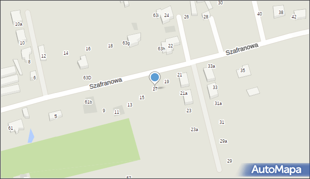 Lublin, Szafranowa, 17, mapa Lublina