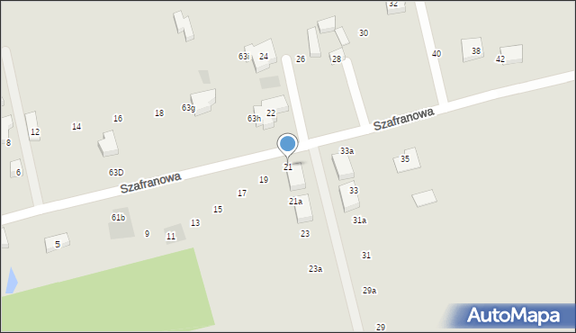 Lublin, Szafranowa, 21, mapa Lublina