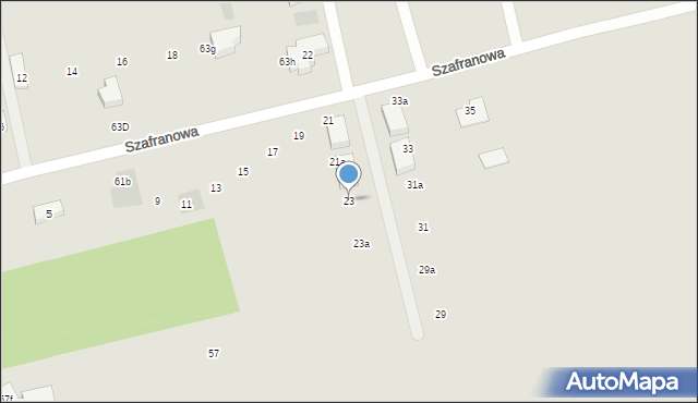 Lublin, Szafranowa, 23, mapa Lublina