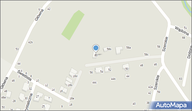 Lublin, Szerokie, 60, mapa Lublina