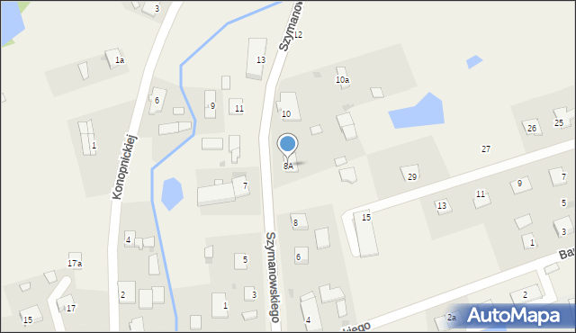 Lubomino, Szymanowskiego, 8A, mapa Lubomino