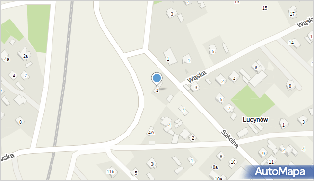 Lucynów, Szkolna, 2, mapa Lucynów
