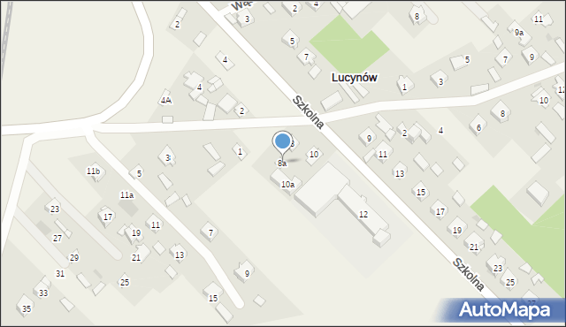 Lucynów, Szkolna, 8a, mapa Lucynów