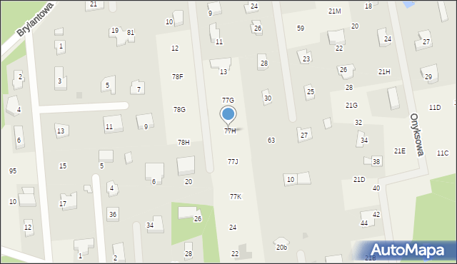 Ludwikowo, Szmaragdowa, 17, mapa Ludwikowo