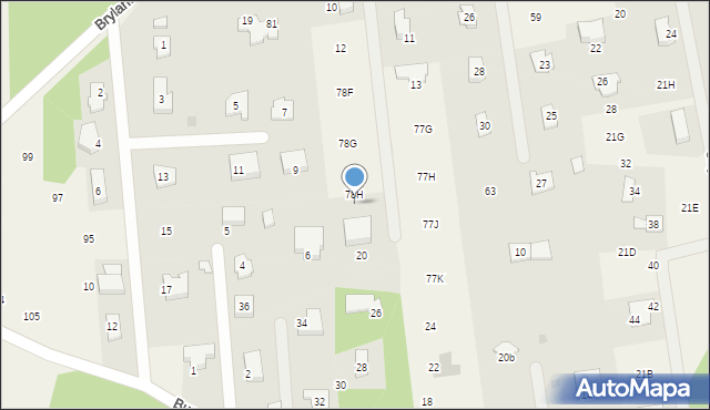 Ludwikowo, Szmaragdowa, 18, mapa Ludwikowo