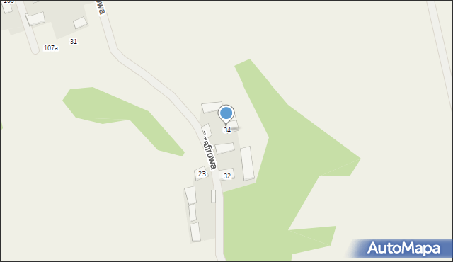 Ludwinów, Szafirowa, 34, mapa Ludwinów