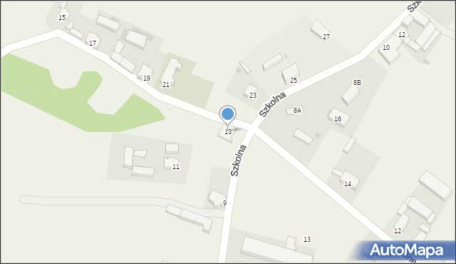 Łupice, Szkolna, 13, mapa Łupice