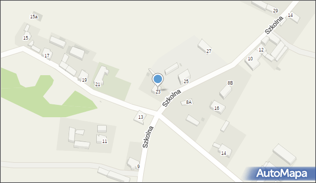 Łupice, Szkolna, 23, mapa Łupice