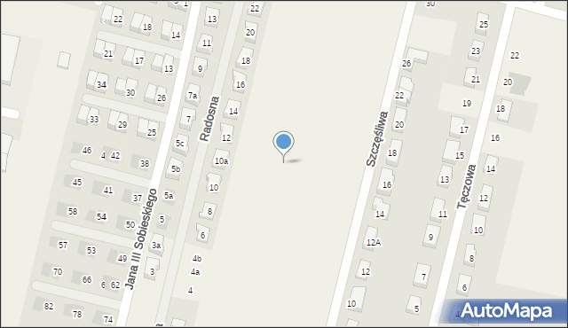 Lutynia, Szczęśliwa, 121, mapa Lutynia