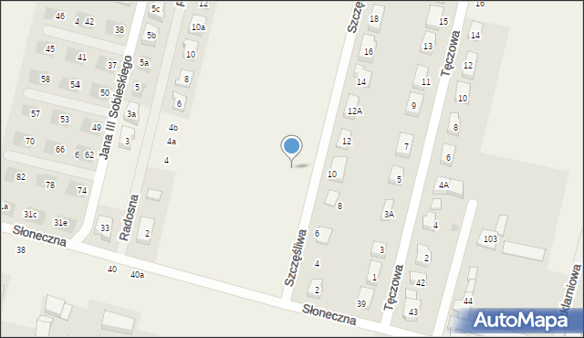 Lutynia, Szczęśliwa, 49, mapa Lutynia