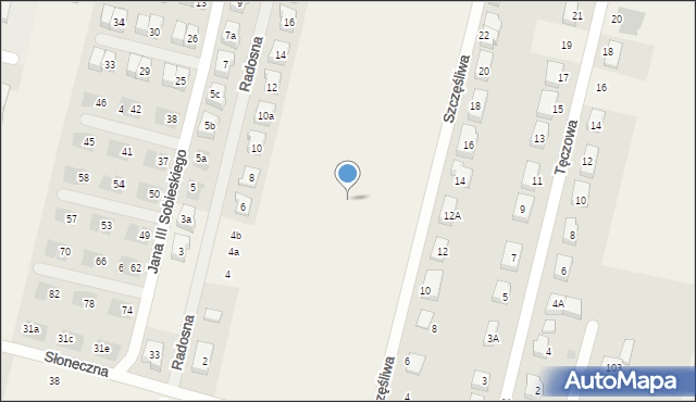 Lutynia, Szczęśliwa, 87, mapa Lutynia