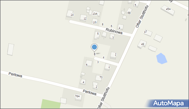 Luzino, Szafirowa, 6, mapa Luzino