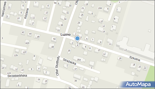 Luzino, Szkolna, 4, mapa Luzino