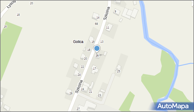 Mąchocice Kapitulne, Szkolna, 15, mapa Mąchocice Kapitulne