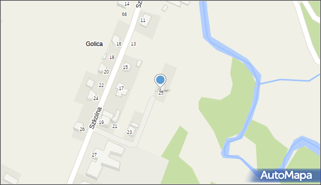 Mąchocice Kapitulne, Szkolna, 25, mapa Mąchocice Kapitulne